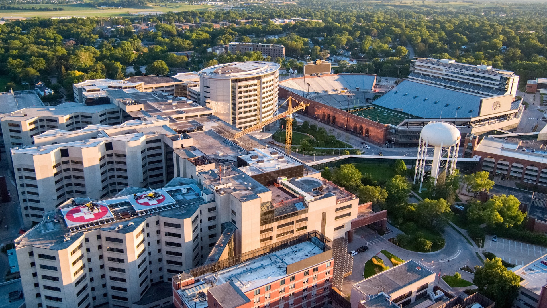 Overhead shot of the UIHC campus